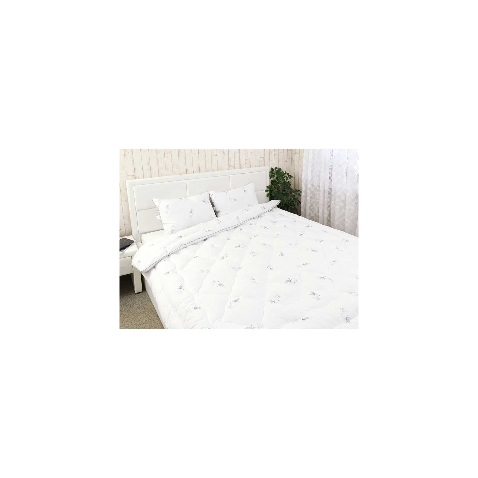 Одеяло Руно набор Одеяло зима из искусственного лебединого пуха Silver Swan 200х220 см с двумя подушками 50х (925.52_Silver Swan) изображение 2