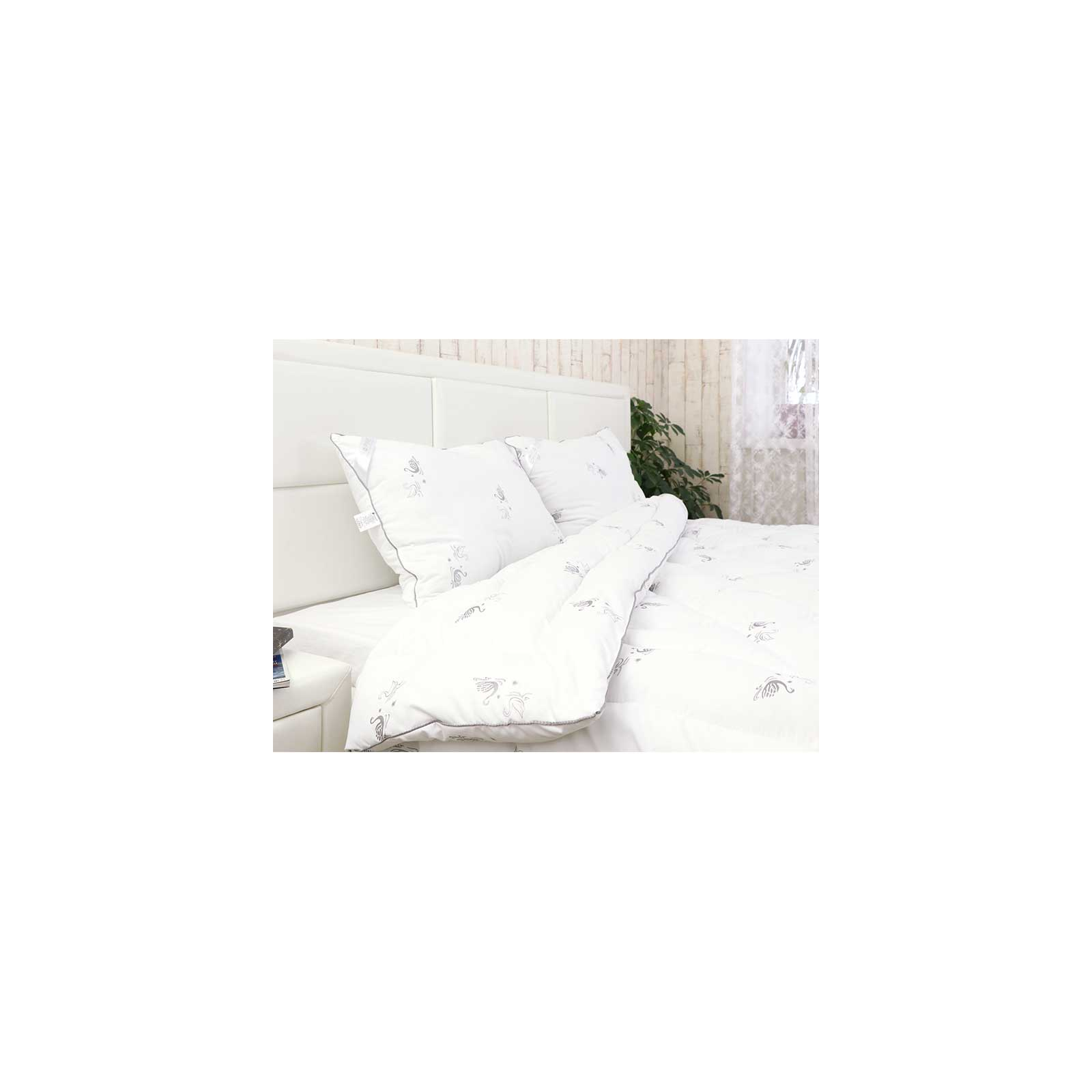 Одеяло Руно набор Одеяло зима из искусственного лебединого пуха Silver Swan 200х220 см с двумя подушками 50х (925.52_Silver Swan) изображение 4
