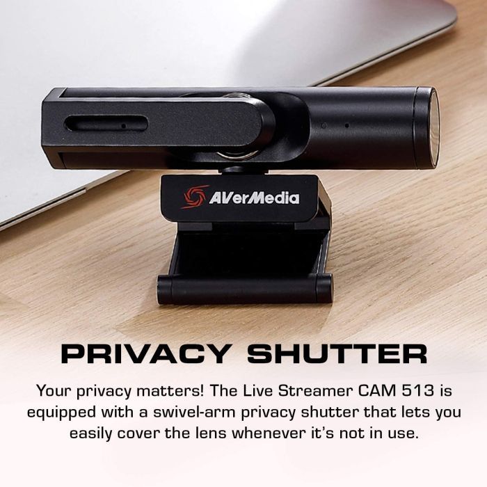 Веб-камера AVerMedia Live Streamer CAM PW513 4K Black (61PW513000AC) зображення 8