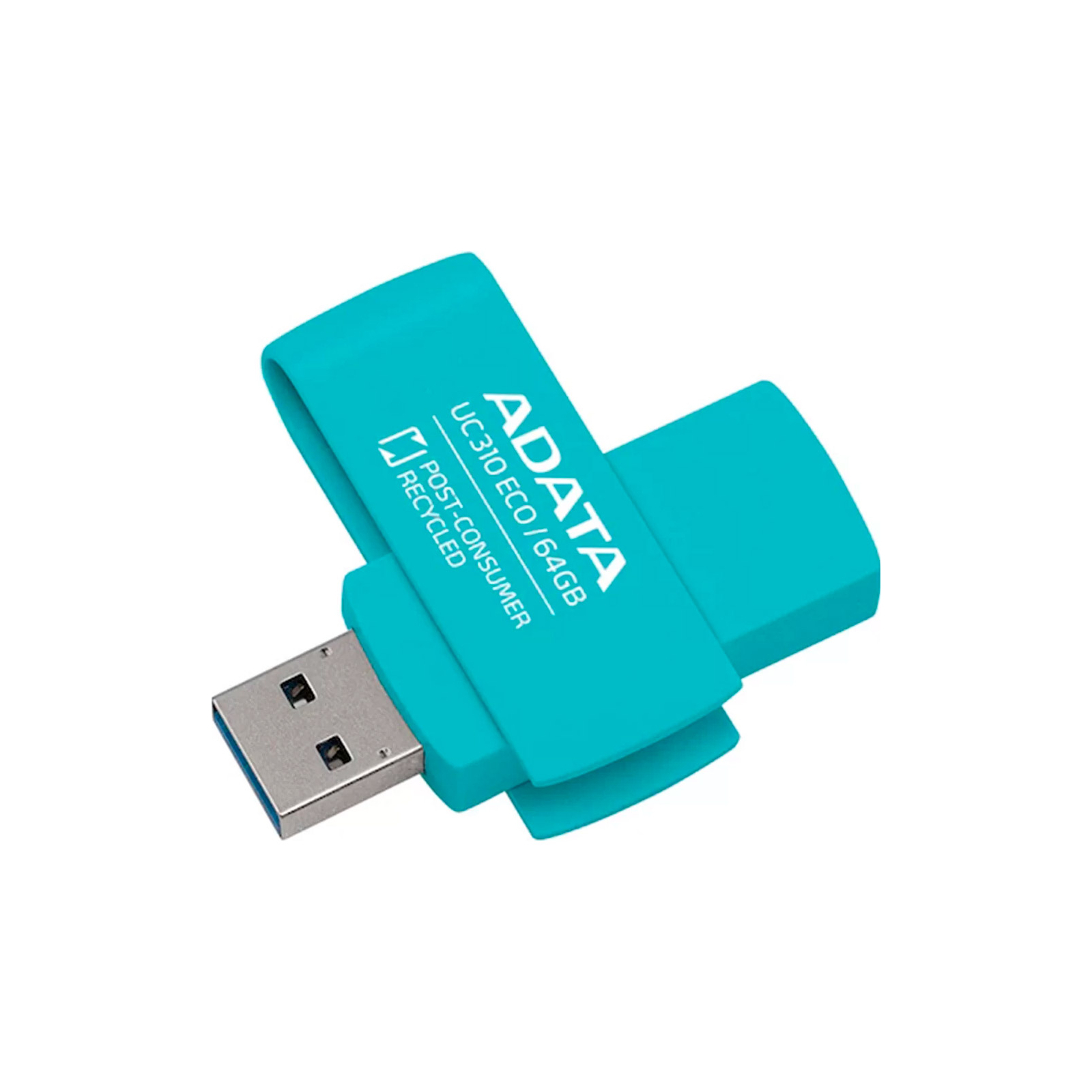 USB флеш накопитель ADATA 64GB UC310 Eco Green USB 3.2 (UC310E-64G-RGN)