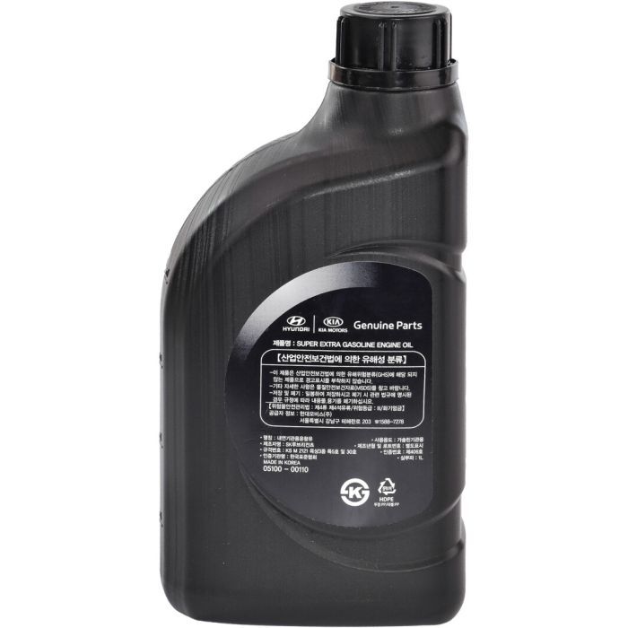 Моторное масло Mobis Hyundai/KIA Super Extra Gasoline 5W-30 1л (0510000110) изображение 2