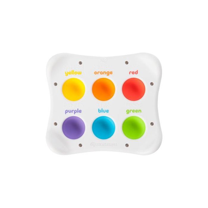 Развивающая игрушка Fat Brain Toys антистресс Dimpl Duo Брайль Цвет Форма Название (FA208-1)