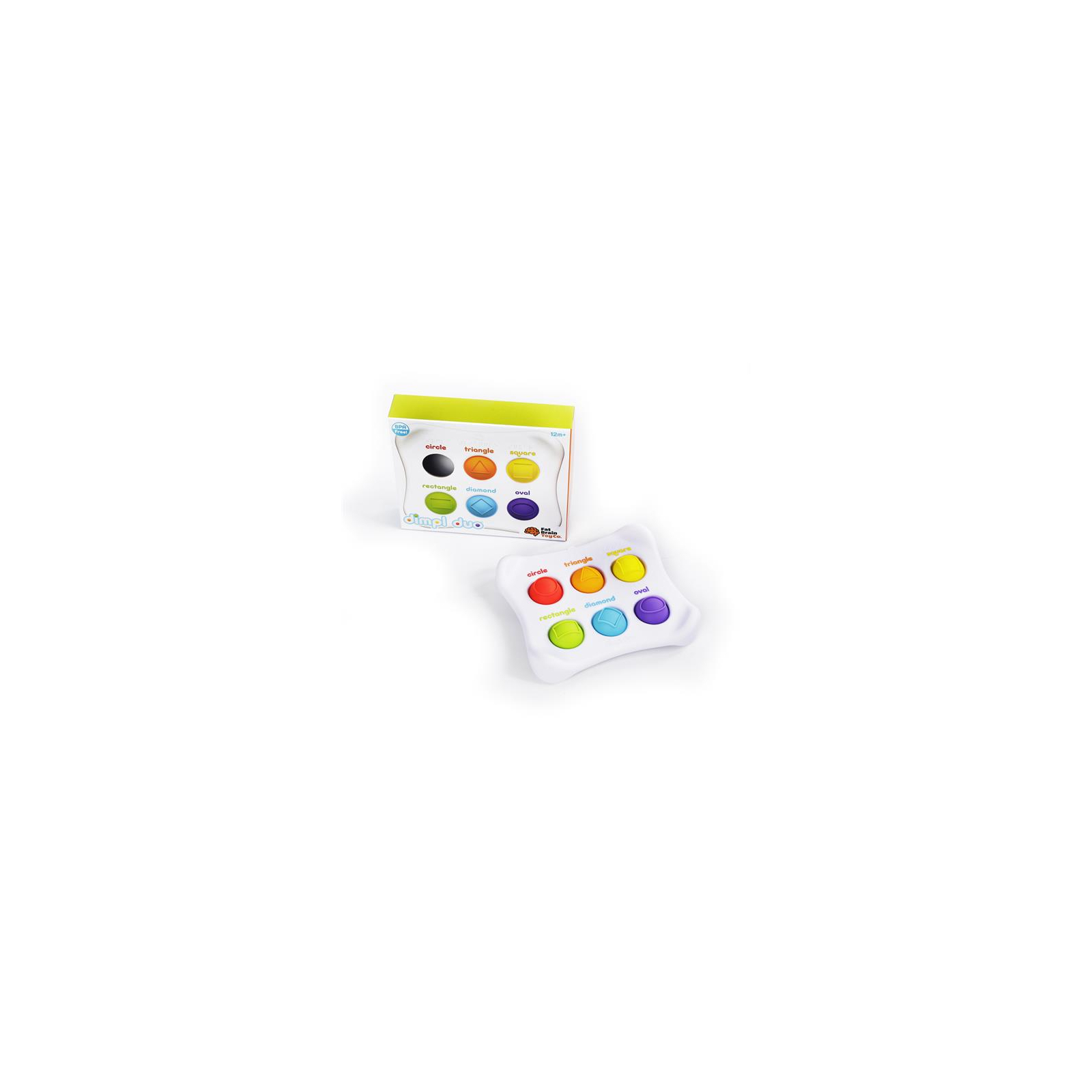 Розвиваюча іграшка Fat Brain Toys антистрес Dimpl Duo Брайль Колір Форма Назва (FA208-1) зображення 3