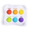 Развивающая игрушка Fat Brain Toys антистресс Dimpl Duo Брайль Цвет Форма Название (FA208-1) изображение 4