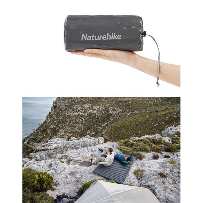 Туристический коврик Naturehike надлегкий 183 х 64 см CNH22DZ018 чорний (6975641888567) изображение 6