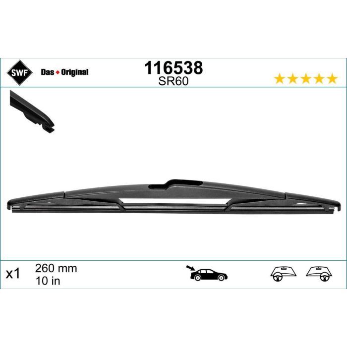 Щетка стеклоочистителя SWF 116538 изображение 2