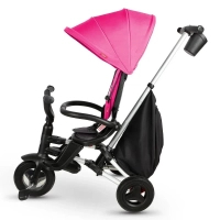 Детский велосипед QPlay Nova+ Rubber Floral Pink складаний триколісний (S700-13Nova+FloralPink) изображение 3
