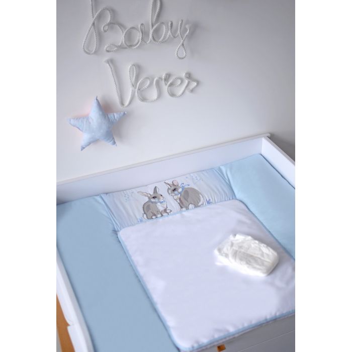 Пеленальний матрацик Верес Summer Bunny blue NEW 72х80 см (426.6.1) зображення 5