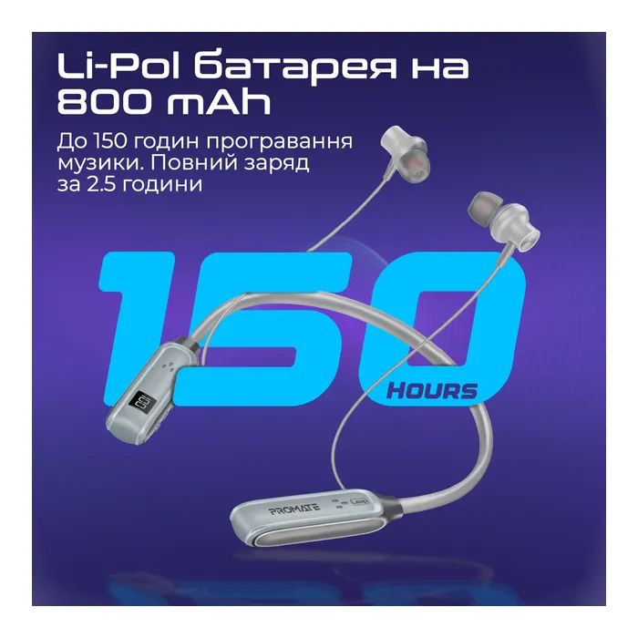 Наушники Promate Leap Black (leap.black) изображение 5