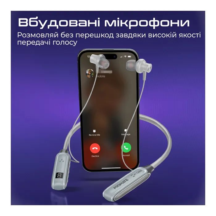 Наушники Promate Leap Black (leap.black) изображение 8