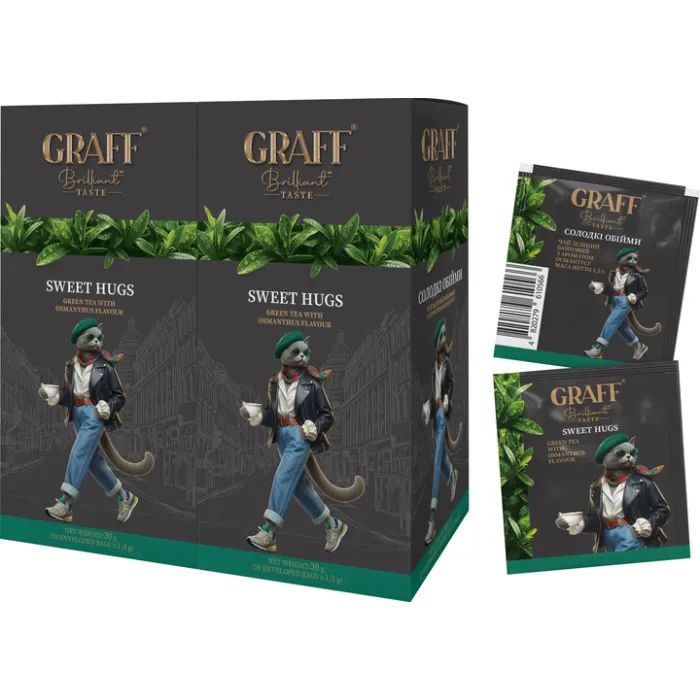 Чай Graff Osmanthus Зеленый байховый 20 пакетиков х 1.5 г (4820279610559)