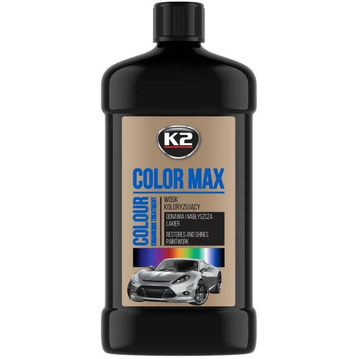 Автополироль K2 Max чорний 500 мл (K025CA)