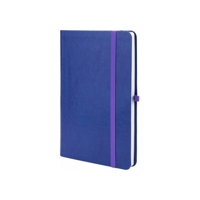 Книга записна Optima А5 NEBRASKA, м’яка обкладинка, гумка, білий блок лінія, бузковий (O20124-12)