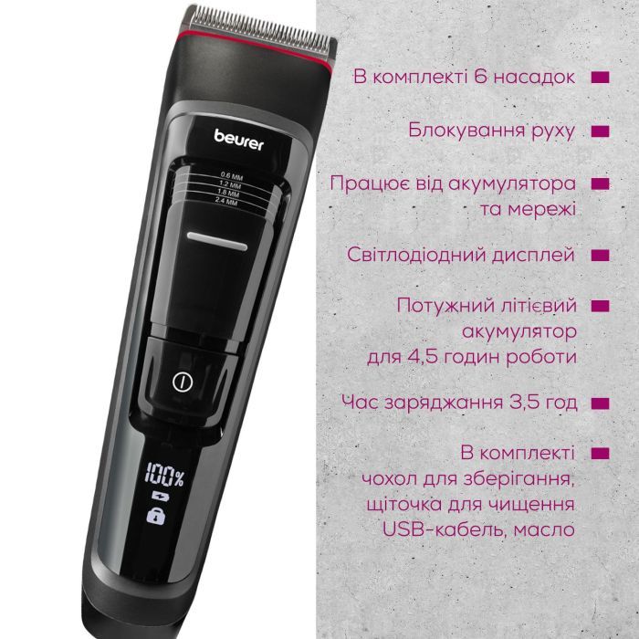 Машинка для стрижки Beurer MN5X изображение 7