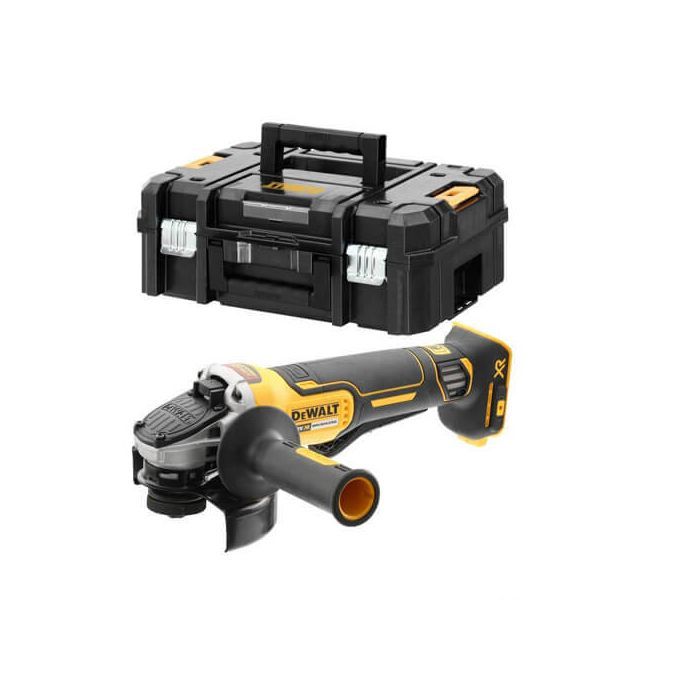Шлифовальная машина DeWALT 18В XR Li-lon, 125 мм, 9000 об/мин, вес 1.74 кг, TSTAK (без АКБ и ЗУ) (DCG406NT)