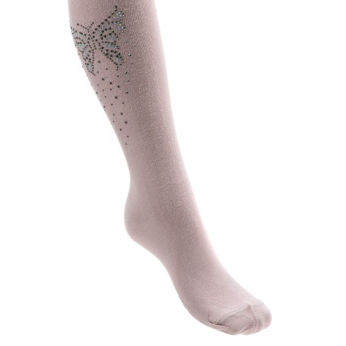 Колготки дитячі BNM з метеликами зі стразами (M0C0302-1172-5G-pink) зображення 3