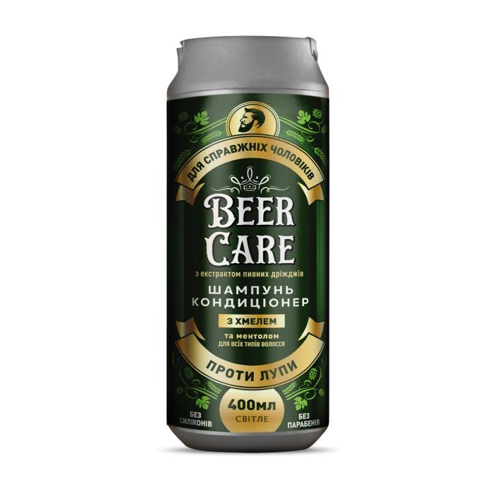 Шампунь Beer Care З хмелем та ментолом Проти лупи 400 мл (4820164641965)