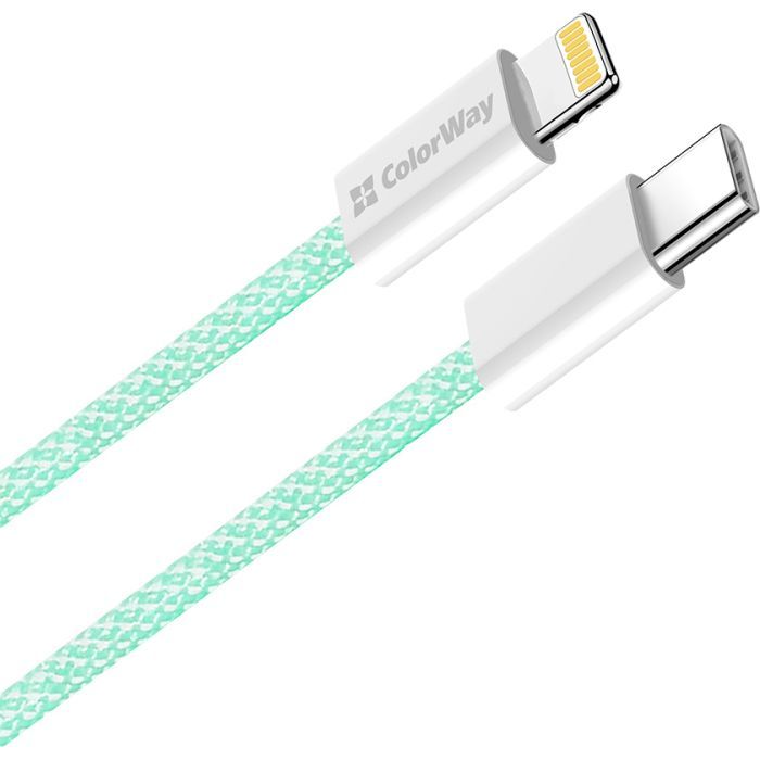 Дата кабель USB-C to Lightning 1.0m 27W pink ColorWay (CW-CBPDCL061-P) зображення 2