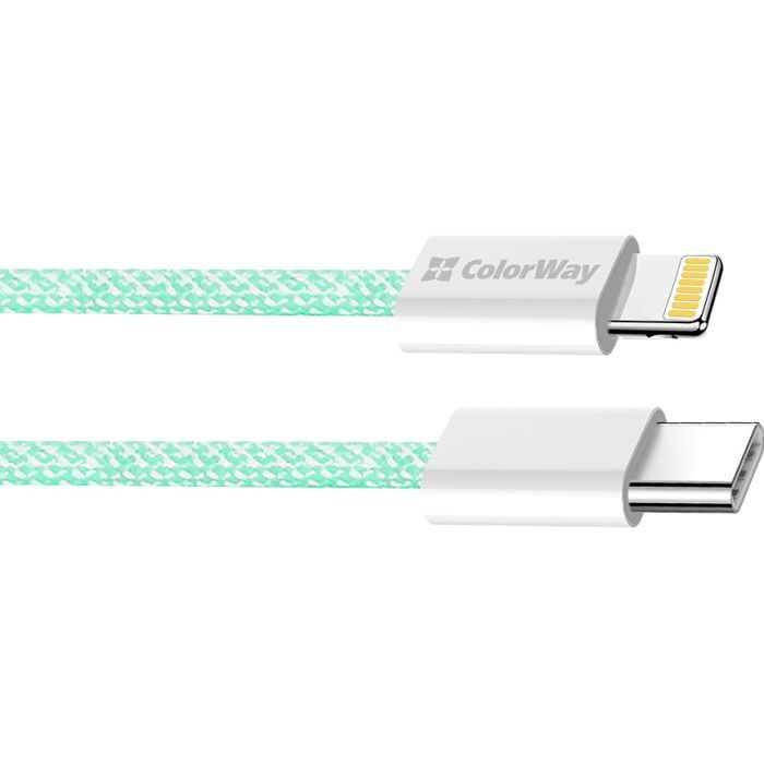 Дата кабель USB-C to Lightning 1.0m 27W pink ColorWay (CW-CBPDCL061-P) зображення 3