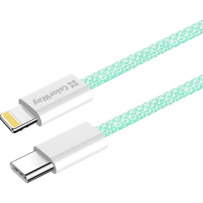 Дата кабель USB-C to Lightning 1.0m 27W pink ColorWay (CW-CBPDCL061-P) зображення 4