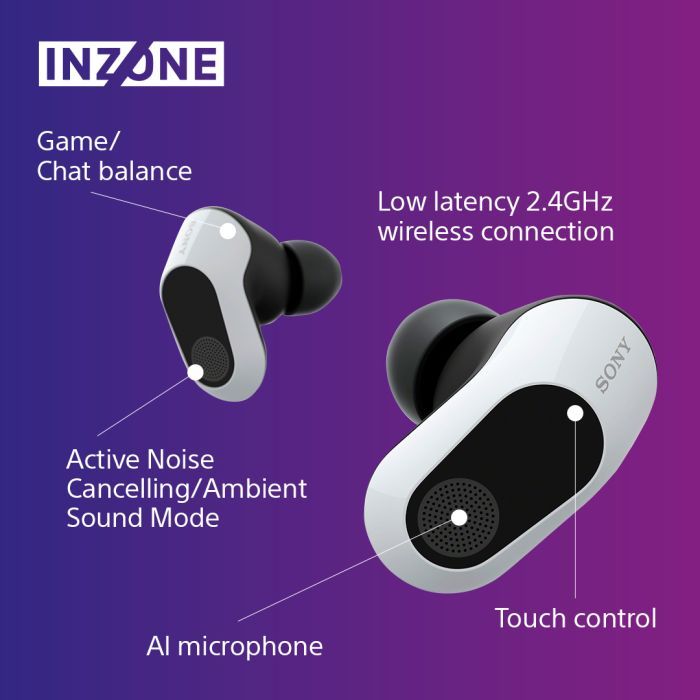 Навушники Sony INZONE Buds Black (WFG700NB.CE7) зображення 11