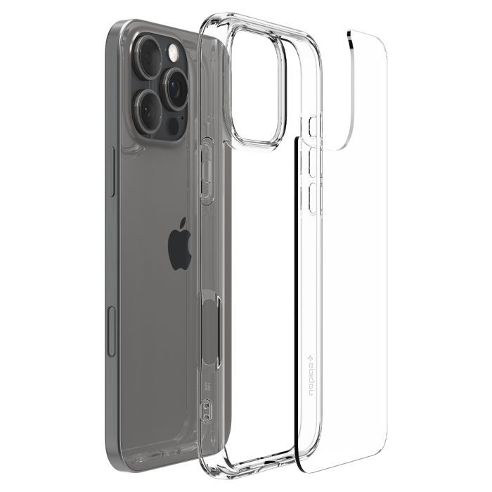 Чехол для мобильного телефона Spigen iPhone 16 Pro Ultra Hybrid Crystal Clear (ACS08121) изображение 6