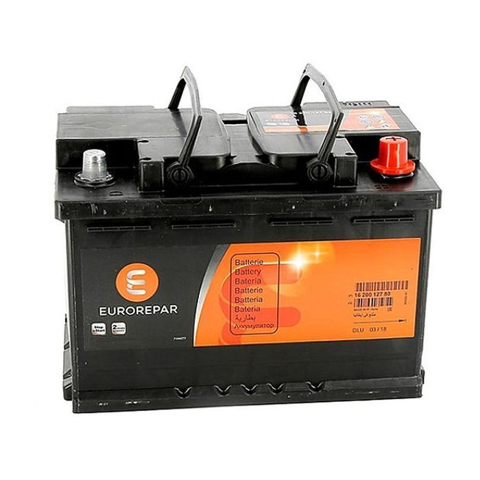 Аккумулятор автомобильный EUROREPAR 74Ah 680A R+ (1648431780)
