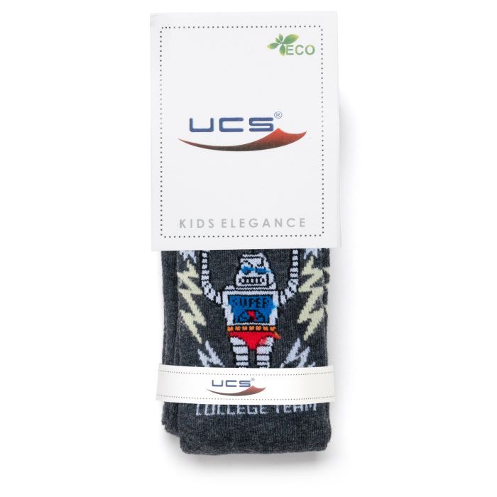 Колготки детские UCS Socks с роботом (M0C0301-2300-3B-gray)