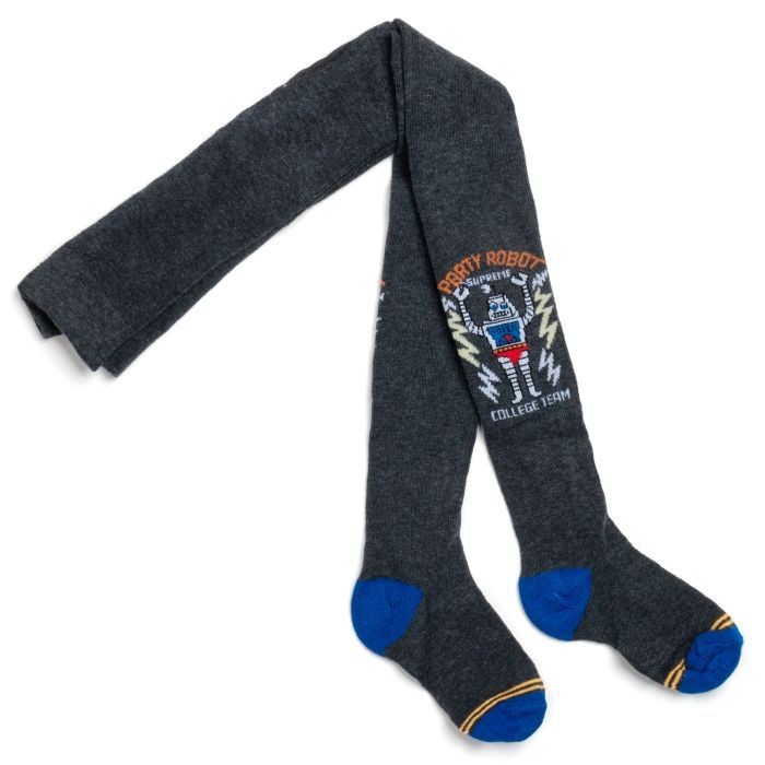 Колготки детские UCS Socks с роботом (M0C0301-2300-3B-gray) изображение 2