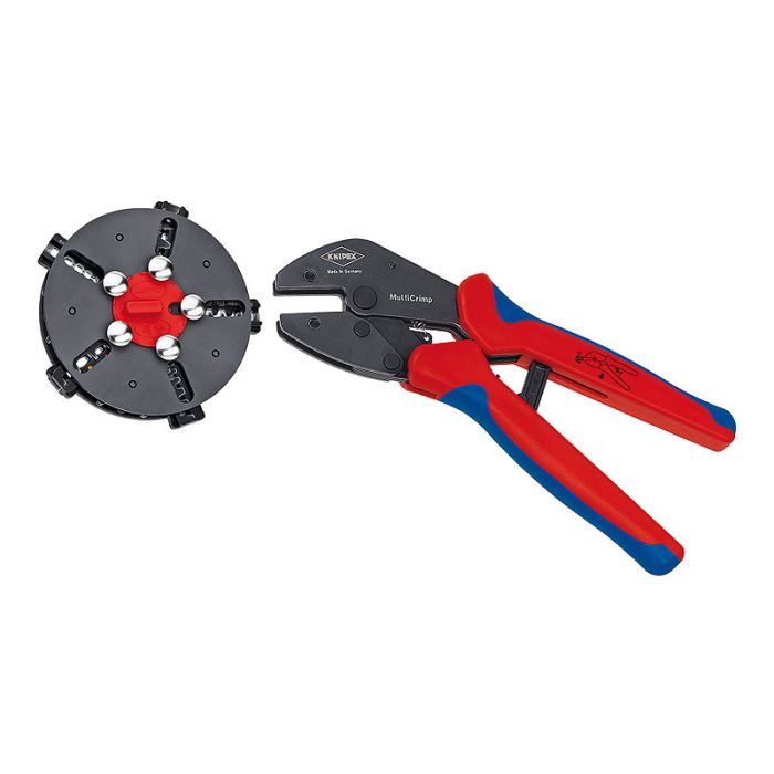 Затискач для клем KNIPEX MultiCrimp, со сменными матрицами (97 33 02)