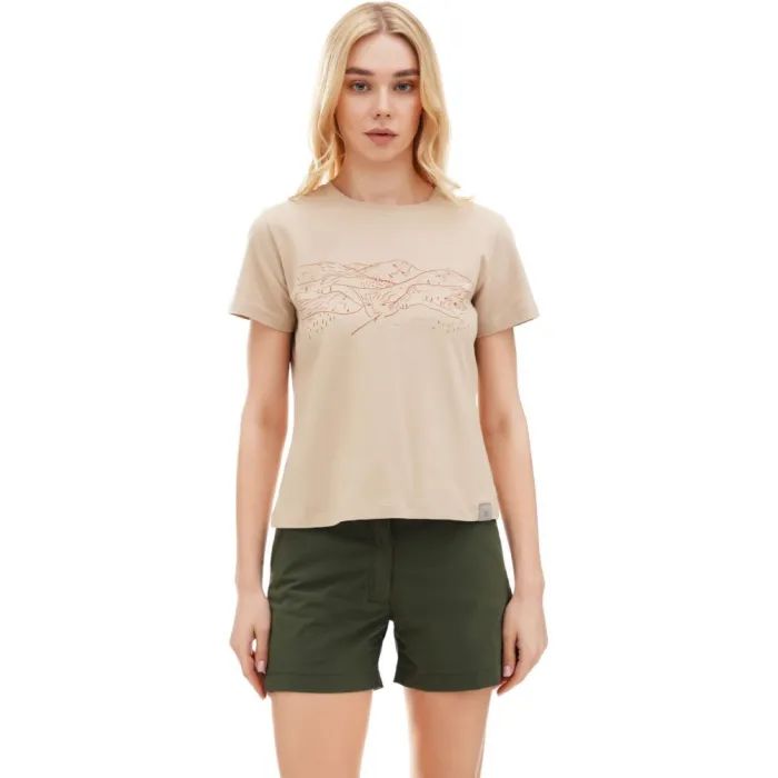 Футболка Turbat Geometria Wmn light taupe - XS - бежевий (012.004.5115)