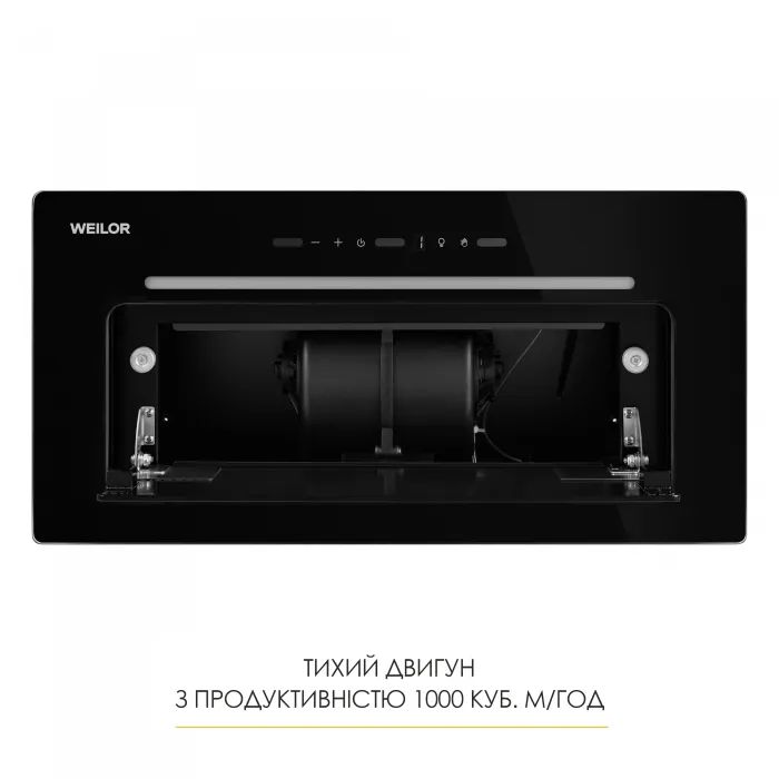 Витяжка кухонна Weilor LUMINA WBG 66 BLACK зображення 10