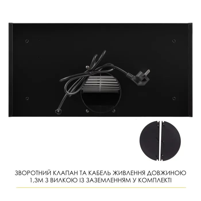 Витяжка кухонна Weilor LUMINA WBG 66 BLACK зображення 11