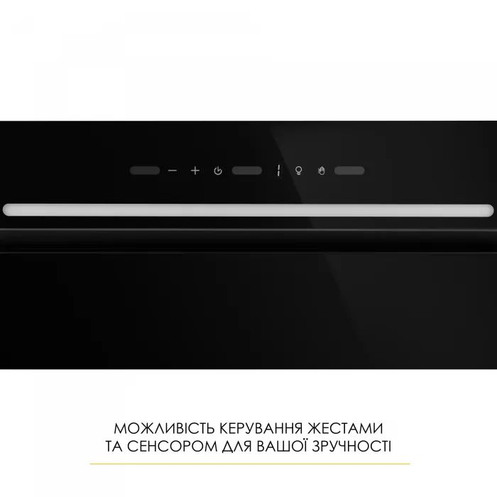 Витяжка кухонна Weilor LUMINA WBG 66 BLACK зображення 3