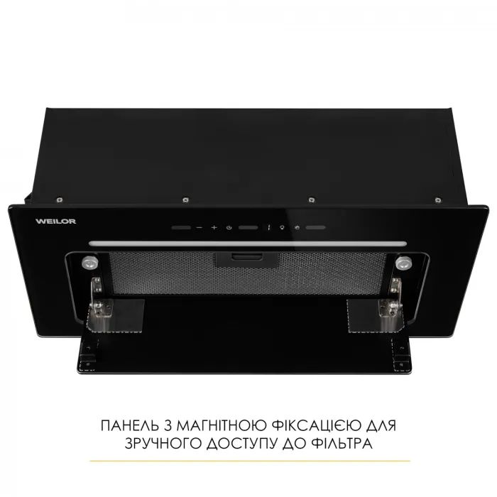 Витяжка кухонна Weilor LUMINA WBG 66 BLACK зображення 8