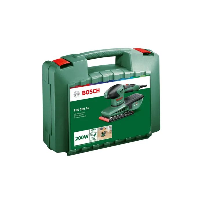 Шлифовальная машина Bosch PSS 200 AC 200Вт, платформа 93x230, 24000 цв/мин, 1.6кг (0.603.340.100) изображение 2