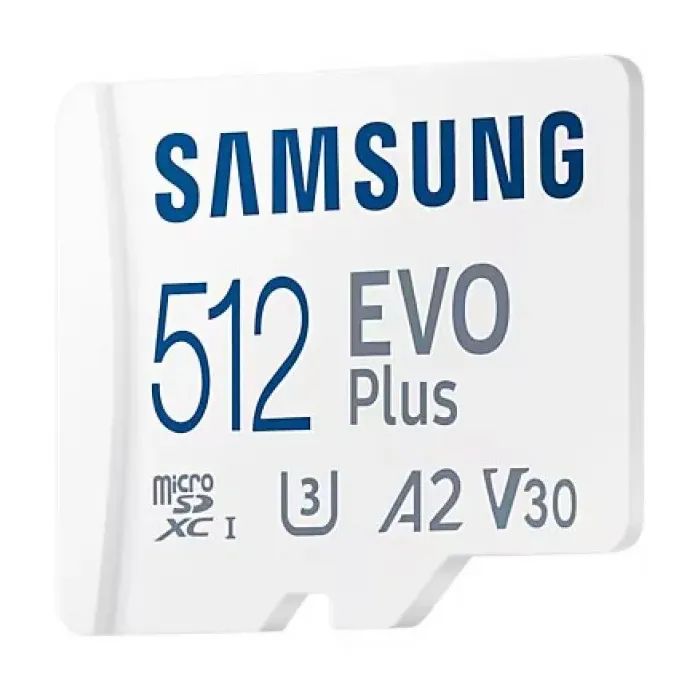 Карта памяти Samsung 512 GB microSDXC Class 10 UHS-I U3 V30 A2 EVO Plus+SD Adapte (MB-MC512SA/EU) изображение 2