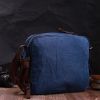 Сумка Vintage Месенджер з текстилю Синя (22207) зображення 11