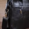 Сумка Vintage Кожаная Черная (14625) изображение 10
