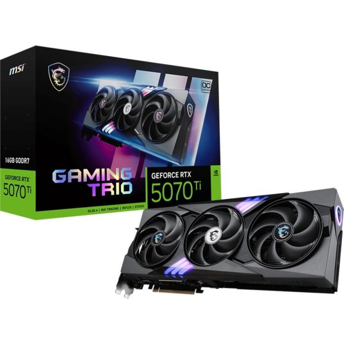 Відеокарта MSI GeForce RTX5070 Ti 16GB GAMING TRIO OC (RTX 5070 Ti 16G GAMING TRIO OC) зображення 7