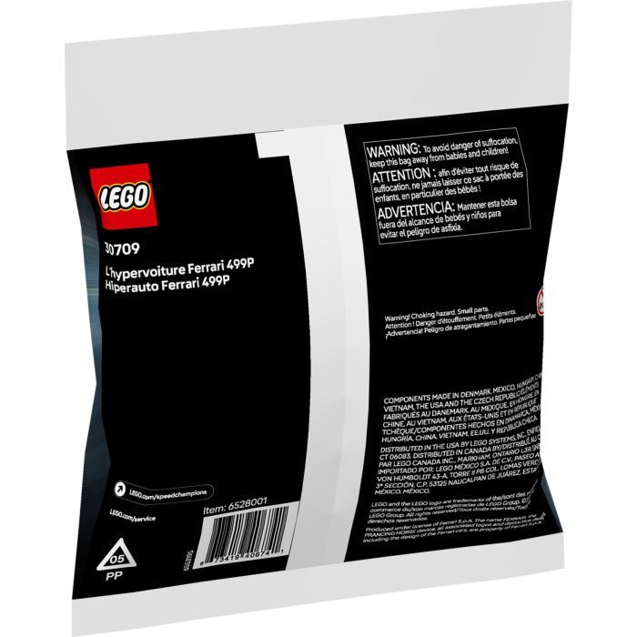 Конструктор LEGO Speed Champions Ferrari 499P — гіперкар (30709) зображення 3