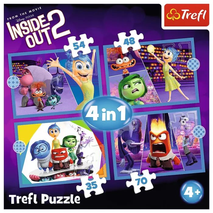 Пазл Trefl Inside Out 2 4 in 1 (35, 48, 54, 70) элемента (5900511346527) изображение 6