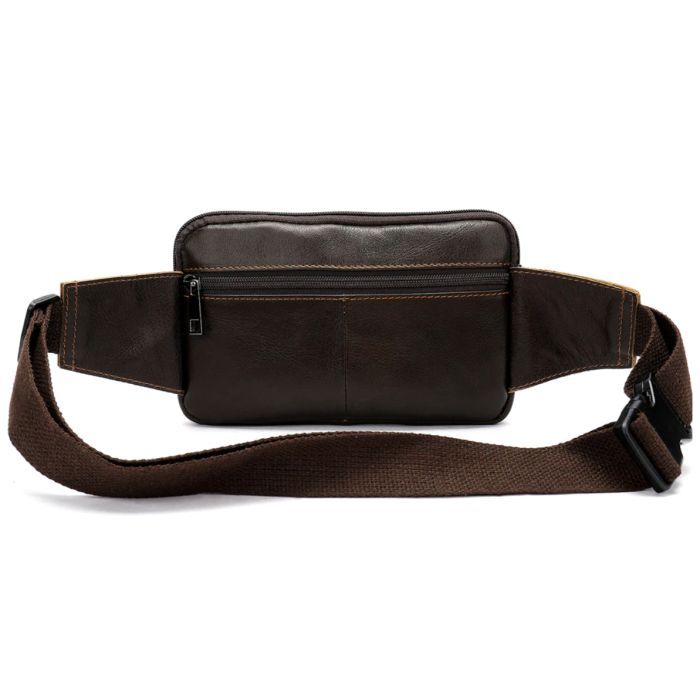 Сумка Vintage На пояс Коричневая (14726) изображение 2