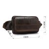 Сумка Vintage На пояс Коричневая (14726) изображение 3