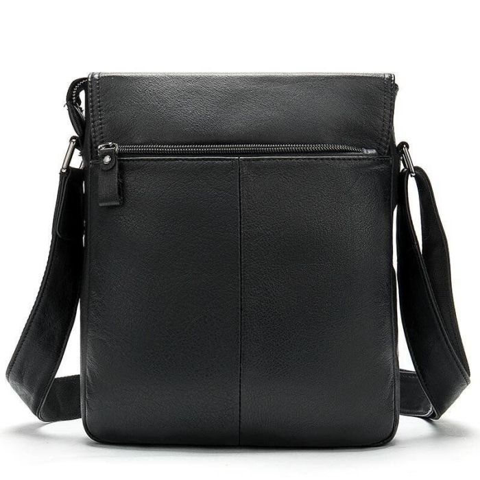 Сумка Vintage Кожаная Черная (20015) изображение 2