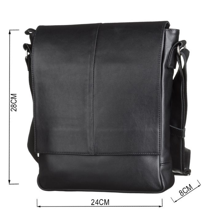 Сумка Shvigel Кожаная Черная (00859) изображение 3