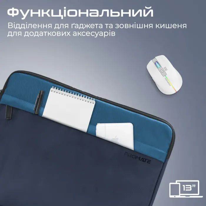Чехол для ноутбука Promate 13" Limber-SB Black (limber-sb.black) изображение 2