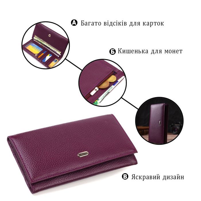 Кошелек Canpellini Из натуральной кожи Синий (21830) изображение 4