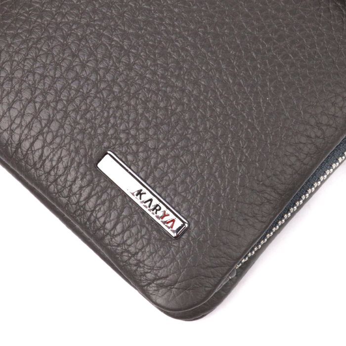 Портмоне Karya З натуральної шкіри Сіре (20999) зображення 7
