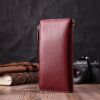 Гаманець ST Leather З натуральної шкіри Бордовий (22535) зображення 10